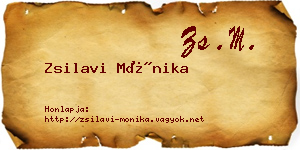 Zsilavi Mónika névjegykártya