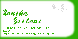 monika zsilavi business card